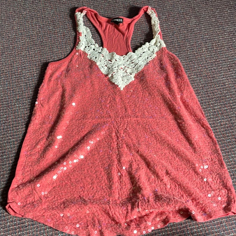 Sparkly express tank top.
